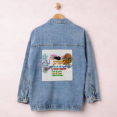 Jesus The Way ,The Truth. Life! Lion Of Judah Denim Jacket (Hangar)