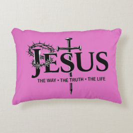 Jesus the way, the truth, the life! accent kussen