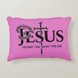 Jesus the way, the truth, the life! accent kussen