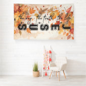Jesus the Way the Truth the Life Autumn Design Spandoek (Insitu)