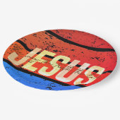 Jesus, The Way, The Truth, The Life Retro Sunset Papieren Bordje (Gekanteld)