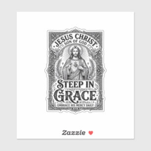 Jesus Thee Liefhebber Grafische T-shirt Christelij Sticker
