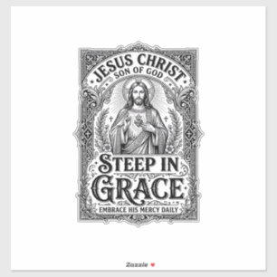 Jesus Thee Liefhebber Grafische T-shirt Christelij Sticker