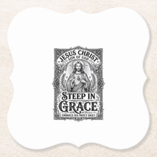 Jesus Thee Liefhebber Grafische T-shirt Christen Kartonnen Onderzetters