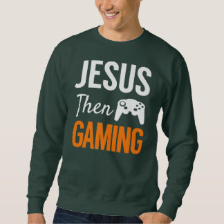 Jesus Then Gaming Funny Christian Video Game  Trui