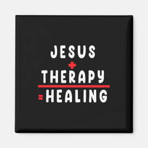 Jesus Therapie Genezing Mentale Gezondheid T-shirt Magneet
