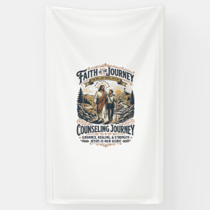 Jesus Therapie Vriendelijk Christelijk Vintage T-s Spandoek