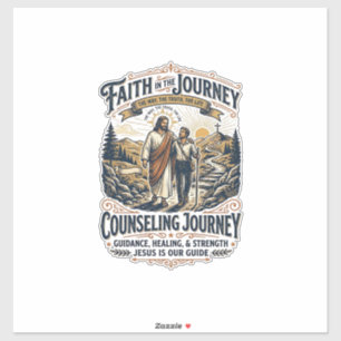 Jesus Therapie Vriendelijk Christelijk Vintage T-s Sticker