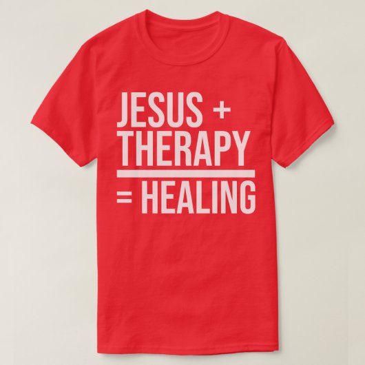 Jesus Therapy Healing Mental Health Christelijk Fa T-shirt (Design voorkant)