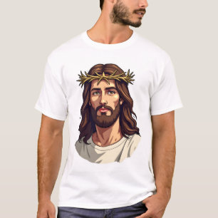 Jesus Thorn Halo Vintage Gravure T-shirt 2
