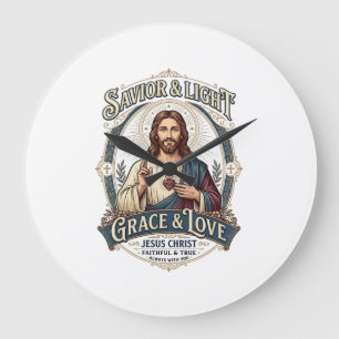 Jesus Thrift Store Vintage Jacht Grafische T-shirt Grote Klok