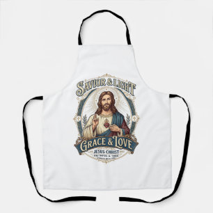 Jesus Thrift Store Vintage Jacht Grafische T-shirt Schort