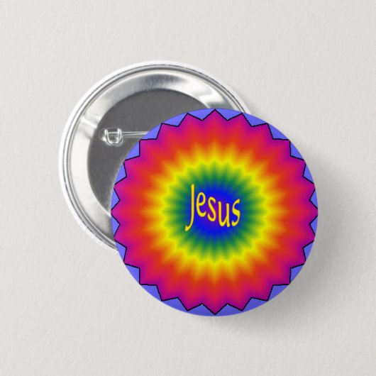 Jesus Tie Dye Button (Voorkant /achterkant)