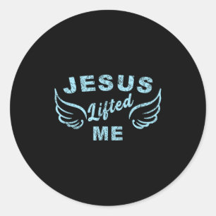 Jesus Tilde Mij Op - Christelijk Geloof Gebaseerd  Ronde Sticker