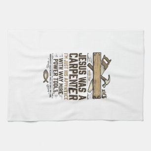 Jesus Timmerman Houtbewerker Leerling Vintage T-sh Theedoek