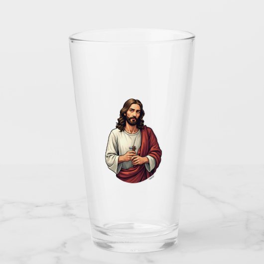 Jesus Timmerman Mark Vintage Gravure T-shirt 2 Glas (Voorkant)