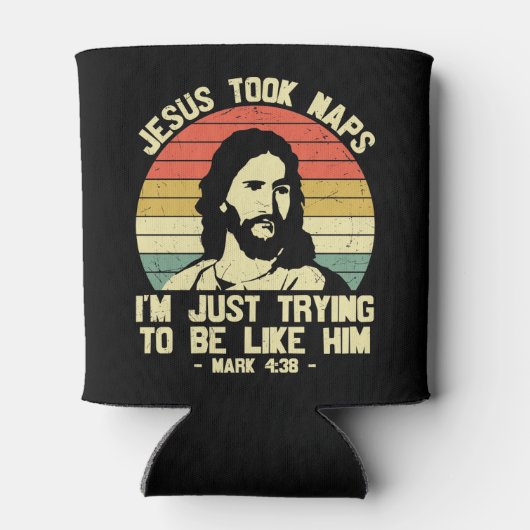 Jesus Took Naps Mark 438 Blikjeskoeler (Achterkant)