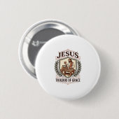 Jesus Toolbox Van Genade Jesus Toolbox Genade Chri Ronde Button 5,7 Cm (Voorkant /achterkant)