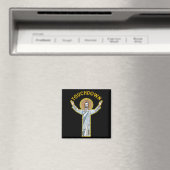 Jesus Touchdown Leuk Christelijk Geloof Grappige S Magneet (Insitu (Vaatwasser))