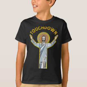 Jesus Touchdown Leuk Christelijk Geloof Grappige U T-shirt
