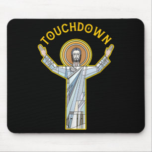 Jesus Touchdown Leuk Christelijk Geloof Zeggende M Muismat