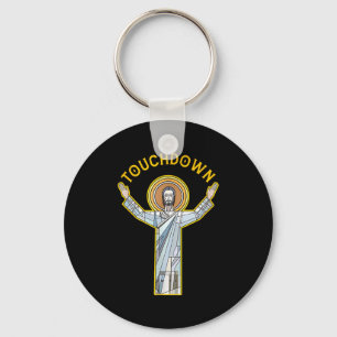 Jesus Touchdown Leuk Christelijk Geloof Zeggende M Sleutelhanger