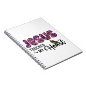 Jesus Touched My Heart Notitieboek (Rechterzijde)