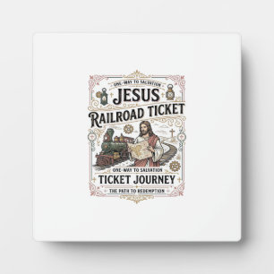 Jesus Treinkaartje Reis Jesus Treinkaartje Fotoplaat