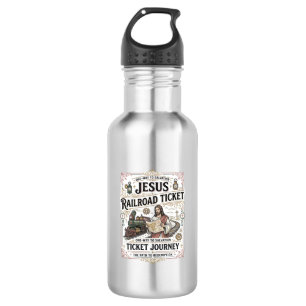 Jesus Treinkaartje Reis Jesus Treinkaartje Waterfles