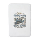 Jesus Treinstation Gospel Express Jesus Treinstati Badmat (Voorkant Verticaal)