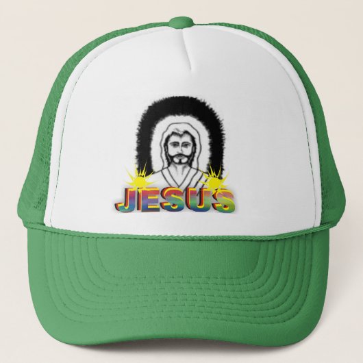 Jesus Trucker Hat Pet (Voorkant)