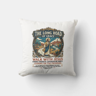 Jesus Trucker Long Haul T-Shirt Inspirerend Gemaak Kussen