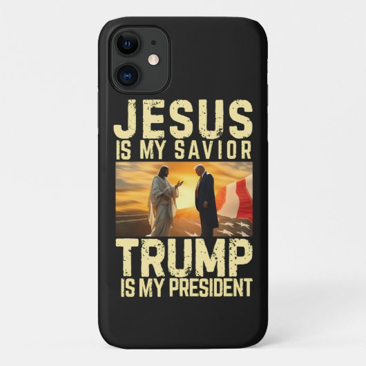 Jesus Trump - Jezus is mijn Heer Heiland Case-Mate iPhone Case (Achterkant)