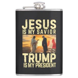 Jesus Trump - Jezus is mijn Heer Heiland Heupfles