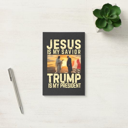 Jesus Trump - Jezus is mijn Heer Heiland Post-it® Notes (Kantoor)
