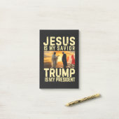 Jesus Trump - Jezus is mijn Heer Heiland Post-it® Notes (Op bureau)