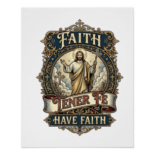 Jesus tweetalige multiculturele gezinnen shirt gel perfect poster