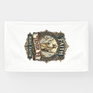Jesus tweetalige multiculturele gezinnen shirt gel spandoek