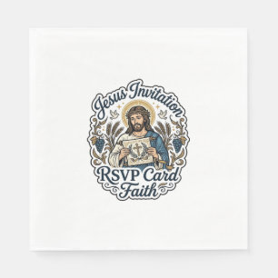 Jesus Uitnodiging RSVP Kaart Geloven Jezus Uitnodi Servet