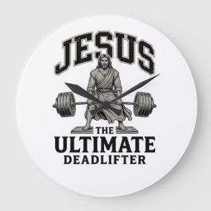 Jesus ultieme deadlifter vintage gym T-shirt ontwe Grote Klok