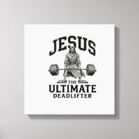 Jesus ultieme deadlifter vintage gymshirt ontwerp