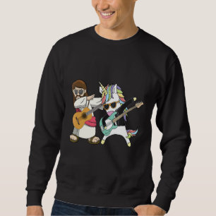 Jesus Unicorn Guitar Dabbing Trui