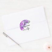 Jesus Uw Naam is Leven Ronde Sticker (Envelop)