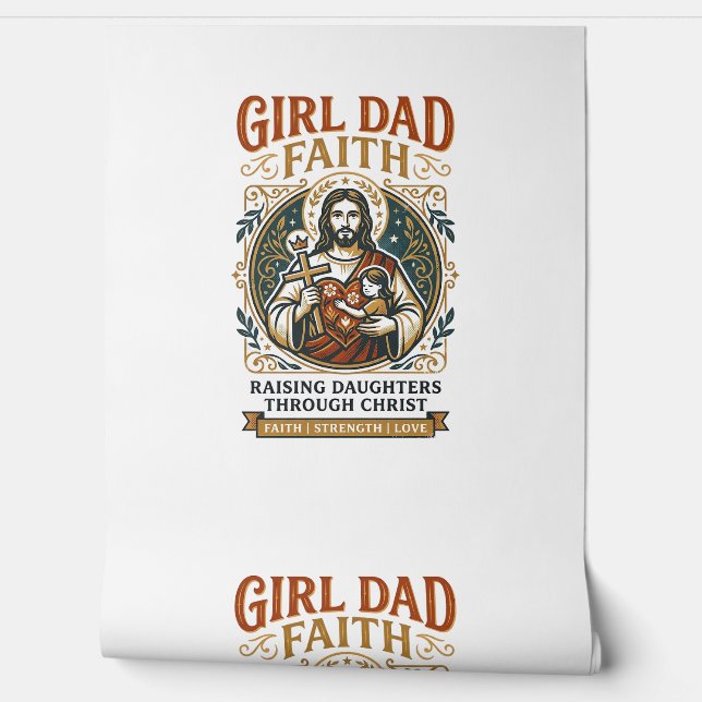 Jesus vaderschap micro-identiteiten grafisch T-shi Behang (Afrollen)