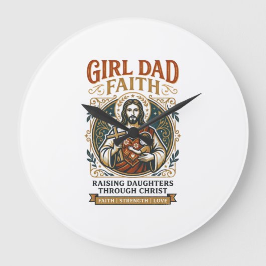Jesus vaderschap micro-identiteiten grafisch T-shi Grote Klok (Voorkant)