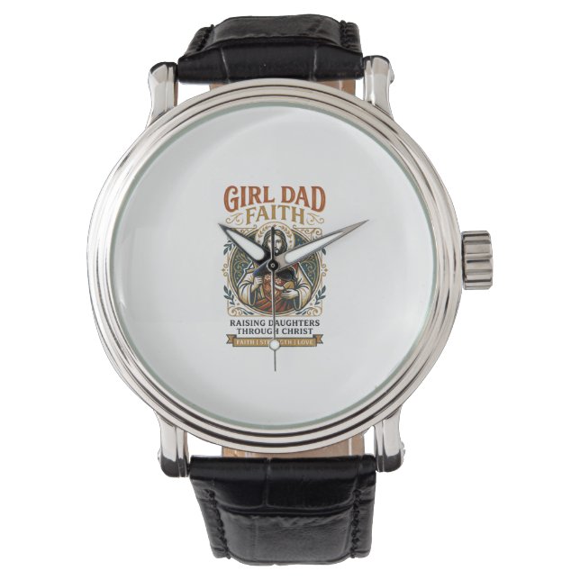 Jesus vaderschap micro-identiteiten grafisch T-shi Horloge (Voorkant)