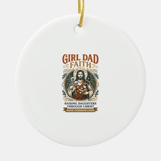 Jesus vaderschap micro-identiteiten grafisch T-shi Keramisch Ornament (Voorkant)