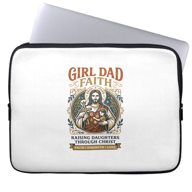 Jesus vaderschap micro-identiteiten grafisch T-shi Laptop Sleeve (Voorkant)