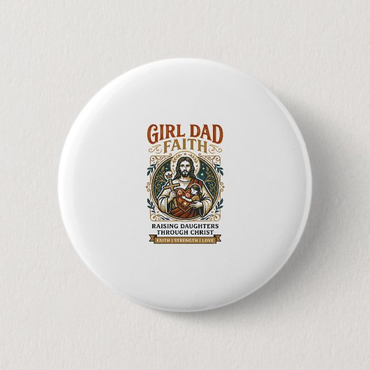 Jesus vaderschap micro-identiteiten grafisch T-shi Ronde Button 5,7 Cm (Voorkant)