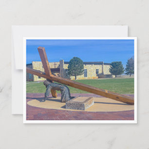 Jesus valt voor de tweede keer briefkaart